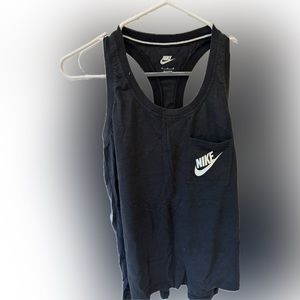 Nike black womens work out racerback tank top with pocket